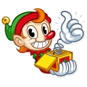 Sticker from Christmas Elf