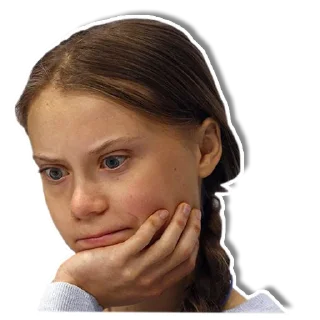 😱 emoji Greta Telegram sticker 23 of 30