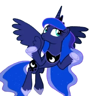 🤨 emoji Luna | @MyLittlePony_bots Telegram sticker 3 of 51