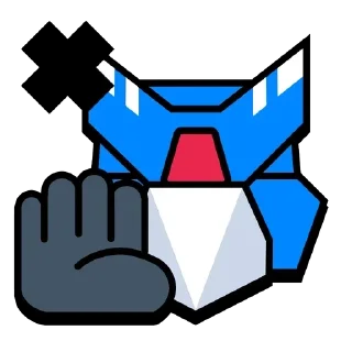 🙅‍♂️ emoji Mecha Crow @MysteryDes1gner Telegram sticker 10 of 39