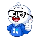 Sticker from Tim the Nerd