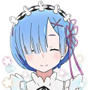 😊 emoji Rem  (Re: Zero) Telegram sticker 6 of 40