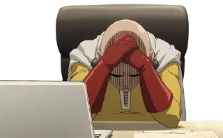 😓 emoji random shit from opm Telegram sticker 1 of 24