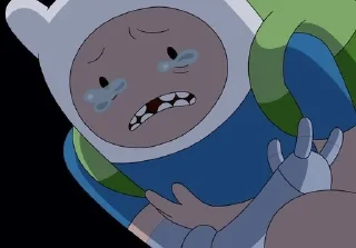 😭 emoji Finn Mertens 🗡 Telegram sticker 13 of 76