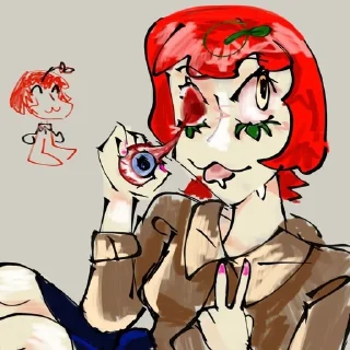 🌟 emoji Помидор моя матт Telegram sticker 7 of 64