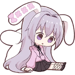 😯 emoji Зайчиха-чан 2 @Nyasticks Telegram sticker 24 of 41