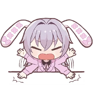 😫 emoji Зайчиха-чан 2 @Nyasticks Telegram sticker 14 of 41