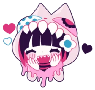 🌟 emoji ໒꒰՞ стикеры ՞꒱ა  ...  @yiroma Telegram sticker 13 of 40