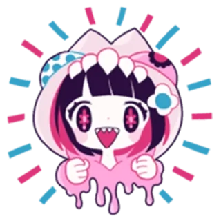 🌟 emoji ໒꒰՞ стикеры ՞꒱ა  ...  @yiroma Telegram sticker 14 of 40