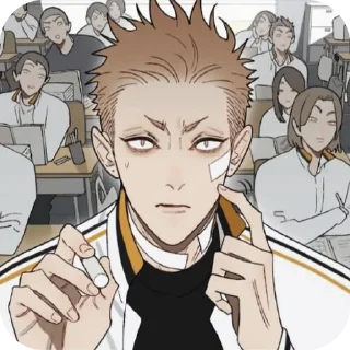 🤔 emoji Mo Guan Shan @stickmiw Telegram sticker 18 of 40