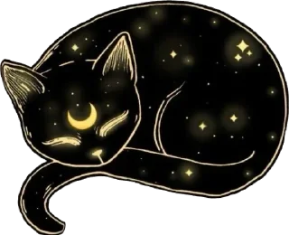 🌟 emoji Black cats Telegram sticker 7 of 28