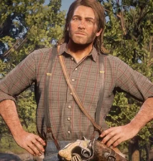 🤠 emoji Arthur Morgan @g0dd3sssss Telegram sticker 17 of 60