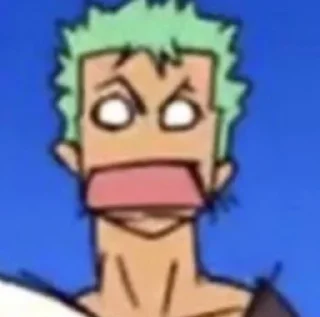 😦 emoji One piece Telegram sticker 8 of 92