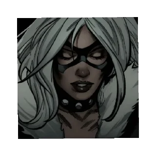 😔 emoji Black cat Telegram sticker 19 of 21