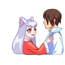 👩‍❤️‍💋‍👨 emoji Kitsune Telegram sticker 9 of 30