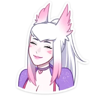 😌 emoji Мари и Хидэ; @stickersvk18 + @yooshi69 Telegram sticker 19 of 57