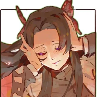 🌺 emoji Kanae @demonslayerstickersss Telegram sticker 21 of 27