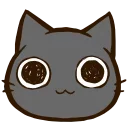 Sticker from @kotletovvemoji | Black Cat