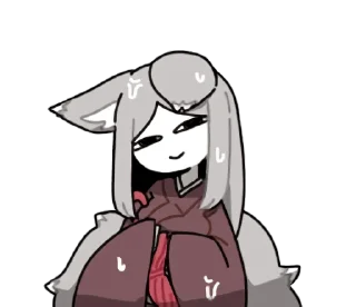 🌧 emoji Yashiki kitsune Telegram sticker 3 of 16