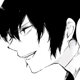 ♠️ emoji Osamu Dazai ≈ @wujsed Telegram sticker 8 of 74