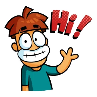 👋 emoji Meet Arnold Telegram sticker 16 of 19