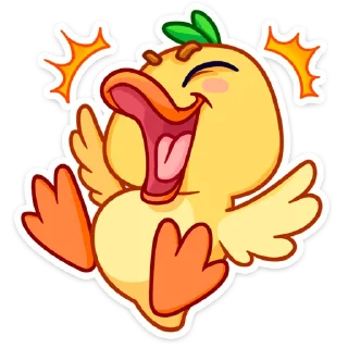😀 emoji Утёнок Кряк :: @stickroom Telegram sticker 10 of 48