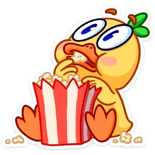 😳 emoji Утёнок Кряк :: @stickroom Telegram sticker 15 of 48