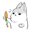 🥕 emoji Machiko Rabbit Telegram sticker 24 of 80