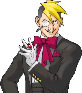 😏 emoji Ace Attorney Badasses Telegram sticker 21 of 50
