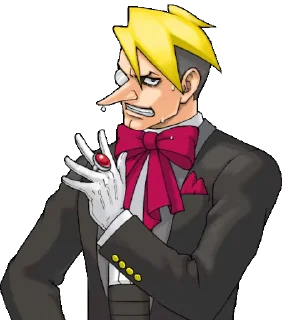 😰 emoji Ace Attorney Badasses Telegram sticker 22 of 50