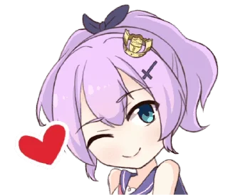 😉 emoji AZUR LANE Animated Sticker :: @line_stickers Telegram sticker 3 of 15