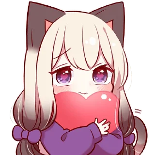 🫶 emoji Сиамская кошечка 2 @Nyasticks Telegram sticker 1 of 42