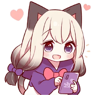 👉 emoji Сиамская кошечка 2 @Nyasticks Telegram sticker 11 of 42