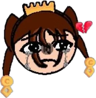 💔 emoji Мирайка (๑>◡<๑) Telegram sticker 21 of 25