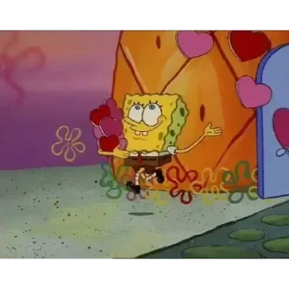 Sticker from spongebob