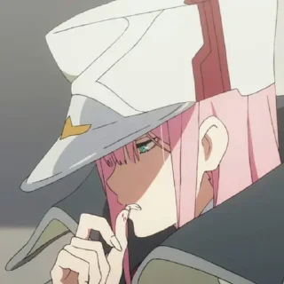 😒 emoji Zero Two-пак Telegram sticker 24 of 120