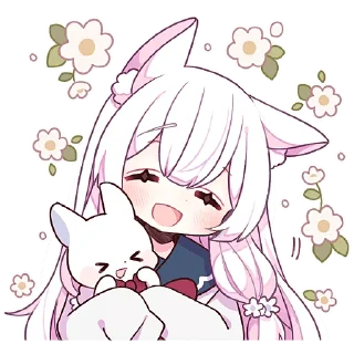 🤗 emoji Сладкая зайка @Nyasticks Telegram sticker 5 of 41