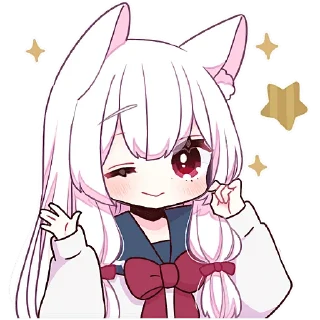😉 emoji Сладкая зайка @Nyasticks Telegram sticker 24 of 41