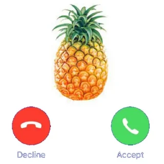 Sticker from Фрукты и овощи звонят