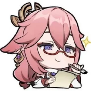 🌟 emoji Yae miko Telegram sticker 14 of 20