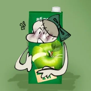 🍏 emoji Это что Telegram sticker 10 of 32