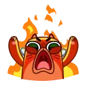 😡 emoji Cupid Kitty Telegram sticker 15 of 25