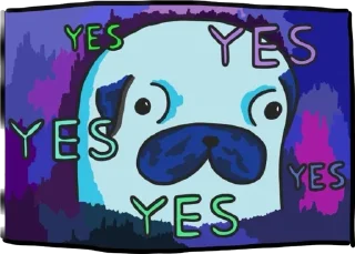 ✅ emoji Мопс Геннадий Telegram sticker 4 of 30