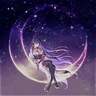 🔮 emoji .`.•raiden shogun. by @miraxismeow. Telegram sticker 7 of 12