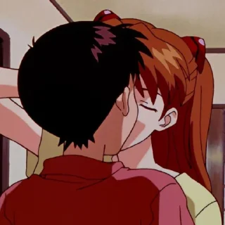 😚 emoji ЕВАНГЕЛИОН Telegram sticker 17 of 37