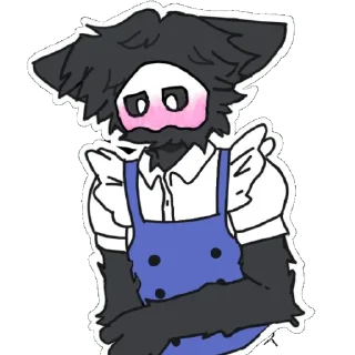 🥋 emoji Кривой латекс/ @furry_gifss <— крутые гифки Telegram sticker 6 of 18
