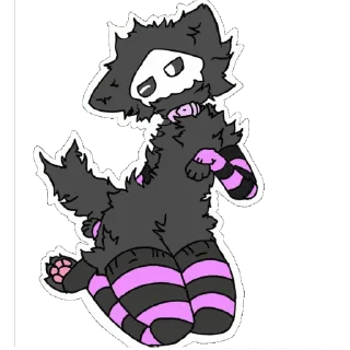 Sticker from Кривой латекс/ @furry_gifss <— крутые гифки