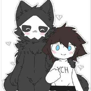 ❤️ emoji Кривой латекс/ @furry_gifss <— крутые гифки Telegram sticker 8 of 18