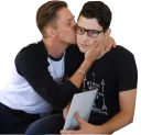 👨‍❤️‍👨 emoji Connor|Detroit: Become Human Telegram sticker 20 of 27