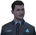 😬 emoji Connor|Detroit: Become Human Telegram sticker 2 of 27